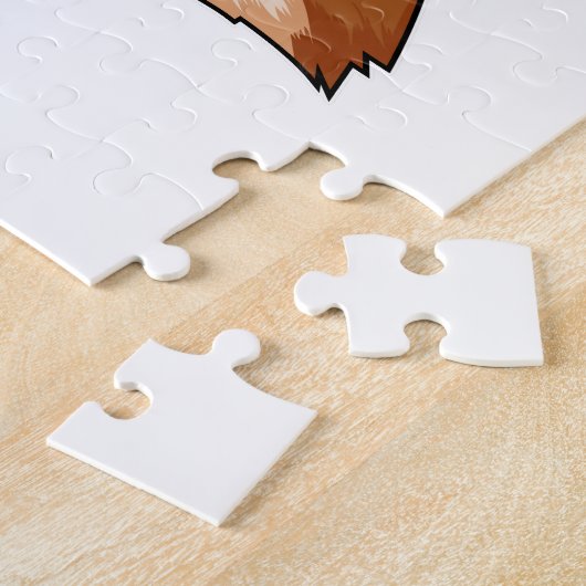 Fox als Cowboy mit Hut Puzzle (Seite)