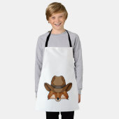 Fox als Cowboy mit Hut Schürze (Getragen)