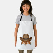 Fox als Cowboy mit Hut Schürze (Insitu)