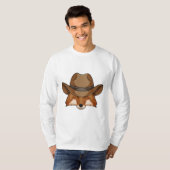 Fox als Cowboy mit Hut T-Shirt (Vorne ganz)