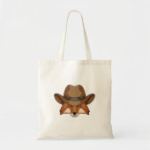 Fox als Cowboy mit Hut Tragetasche (Vorne)