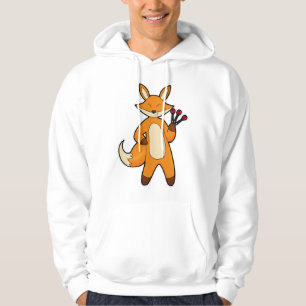 Fox als Dart-Player mit Darts Hoodie