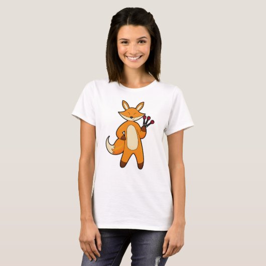 Fox als Dart-Player mit Darts T-Shirt (Vorne ganz)