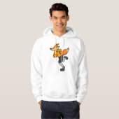 Fox als Football-Spieler mit Fußball Hoodie (Vorne ganz)