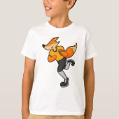 Fox als Football-Spieler mit Fußball T-Shirt (Vorderseite)