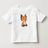 Fox als Gamer mit Joystick Kleinkind T-shirt (Vorderseite)