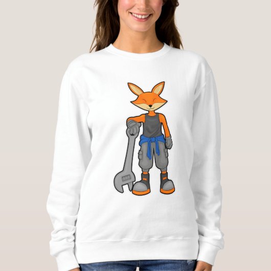 Fox als Mechanik mit Spanner Sweatshirt (Vorderseite)