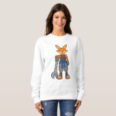 Fox als Mechanik mit Spanner Sweatshirt (Vorne ganz)