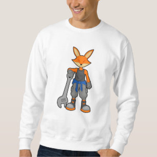 Fox als Mechanik mit Spanner Sweatshirt
