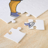 Fox als Runner beim Laufen Puzzle (Seite)