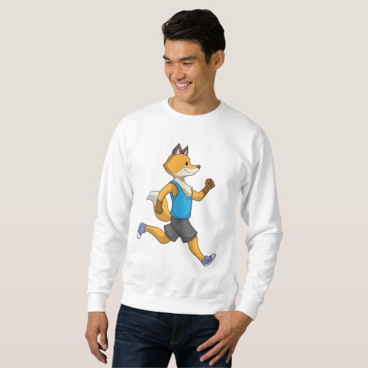 Fox als Runner beim Laufen Sweatshirt (Vorne ganz)