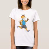 Fox als Runner beim Laufen T-Shirt (Vorderseite)