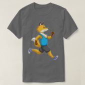 Fox als Runner beim Laufen T-Shirt (Design vorne)