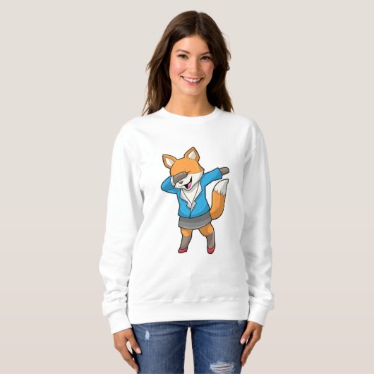 Fox als Sekretär beim Hip Hop Dance Sweatshirt (Vorne ganz)