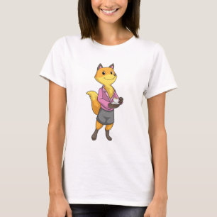 Fox als Sekretär für Kaffee Cup T-Shirt
