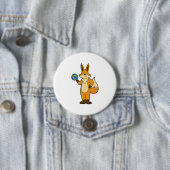 Fox als Volleyball-Spieler mit Volleyball Button (Beispiel)