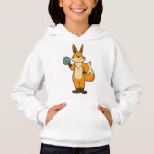 Fox als Volleyball-Spieler mit Volleyball Hoodie (Vorderseite)