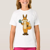 Fox als Volleyball-Spieler mit Volleyball T-Shirt (Vorderseite)