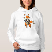 Fox als Zauberer mit Zauberstab & Hut Hoodie (Vorderseite)