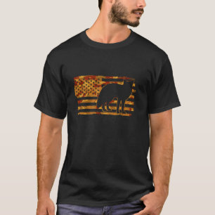 Fox American Flag Fox Junting Long Sleeve T Shirt