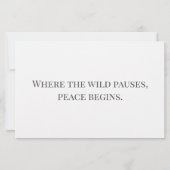 Fox and Bird at Sunset in Forest Scene mit Zitat Briefpapier (Rückseite)