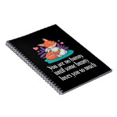 Fox and Bunny Couple Liebe Peace Friends Notizblock (Rechte Seite)