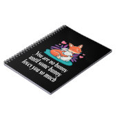 Fox and Bunny Couple Liebe Peace Friends Notizblock (Linke Seite)