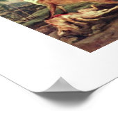 Fox and Cat von Frans Snyders Poster (Ecke)