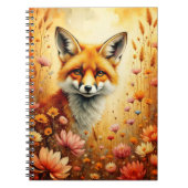 Fox and Flowers Notizblock (Vorderseite)