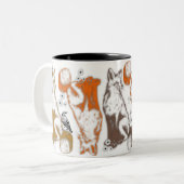 Fox and friends coffee mug theme graphics zweifarbige tasse (Vorderseite Links)