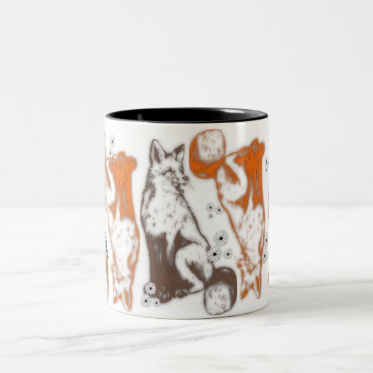 Fox and friends coffee mug theme graphics zweifarbige tasse (Mittel)