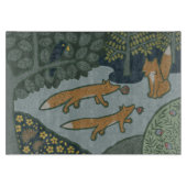 Fox and friends cutting board schneidebrett (Vorderseite)