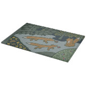 Fox and friends cutting board schneidebrett (Ecke)