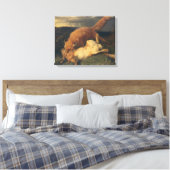 Fox and Hare, 1866 Leinwanddruck (Insitu (Schlafzimmer))