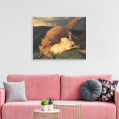 Fox and Hare, 1866 Leinwanddruck (Insitu (Wohnzimmer))