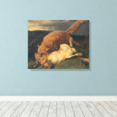 Fox and Hare, 1866 Leinwanddruck (Insitu (Holzboden))