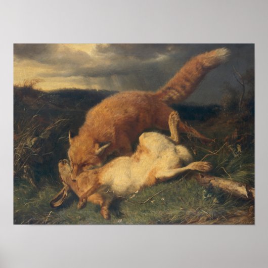 Fox and Hare, 1866 Poster (Vorne)