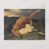 Fox and Hare, 1866 Postkarte (Vorderseite)