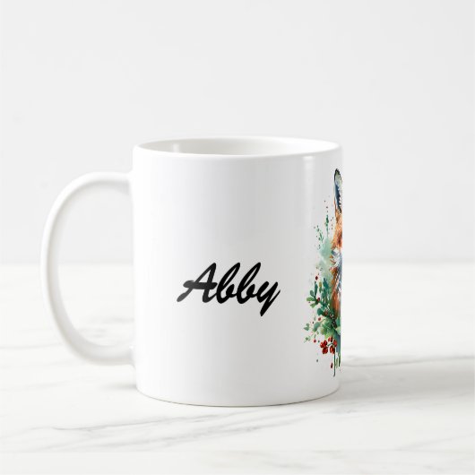 Fox and Holly Kaffeetasse (Links)