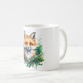 Fox and Holly with Red Berries Kaffeetasse (VorderseiteRechts)