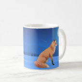 Fox and Moon on a Snowy Night Tasse (VorderseiteRechts)