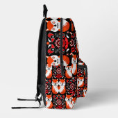 Fox and Nature Nordic Folk Art Bedruckter Rucksack (Links)