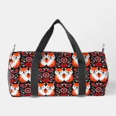 Fox and Nature Nordic Folk Art Duffle Bag (Rückseite)