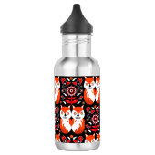 Fox and Nature Nordic Folk Art Edelstahlflasche (Links)
