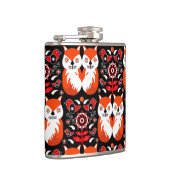 Fox and Nature Nordic Folk Art Flachmann (Rechts)