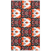 Fox and Nature Nordic Folk Art