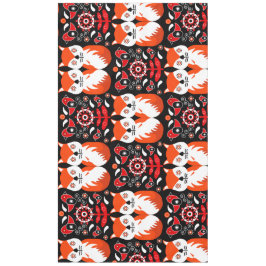 Fox and Nature Nordic Folk Art Tischdecke