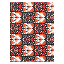 Fox and Nature Nordic Folk Art Tischdecke