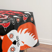 Fox and Nature Nordic Folk Art Tischdecke (Beispiel)