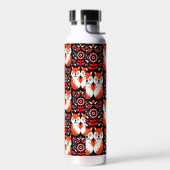 Fox and Nature Nordic Folk Art Trinkflasche (Links)